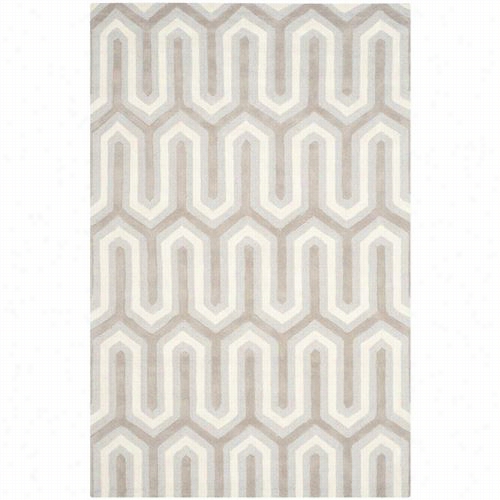 Safavieh Cam351e Cambridge 100% Wool Pile Hand Tufetd - Link Ahd Cut Light Blue/grey Rug