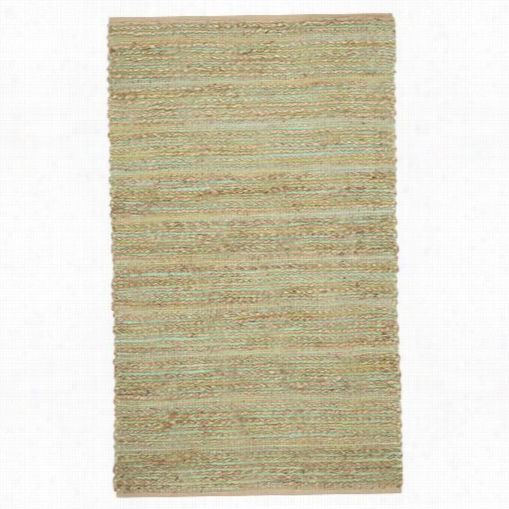 Safavih Cap851c Cape Cod 80% Jute 20% Cotton Hand Woven Green Rug