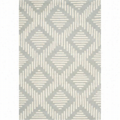 Safavieh Cht744e Chaathwm Wool Hand Tufted Grey/ivory Rug