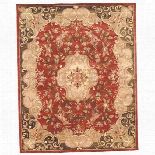 Safavieh Cl234a Classic Wool Hand Tufted Rust/green Rug