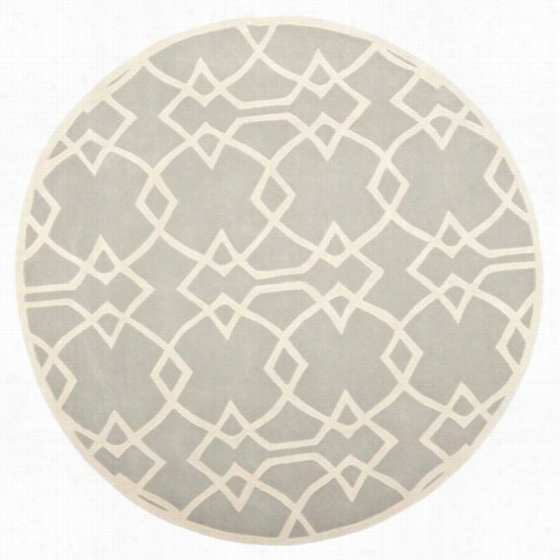 Safavieh Cpr343a-7r Capri Contemporaryy Wool Hand Tufted Grey/ivory Rug