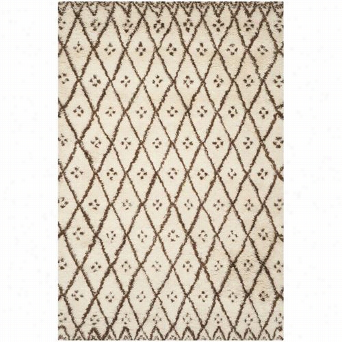 Safaviehcsb839a Casablanca Hand Tufted White/gold Rug