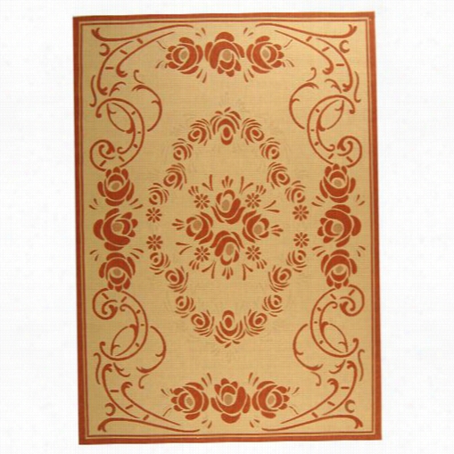 Safavieh Cy1893-3201 Courtyard Polypropyleme Machine Made Unaffected/terra Area Rug