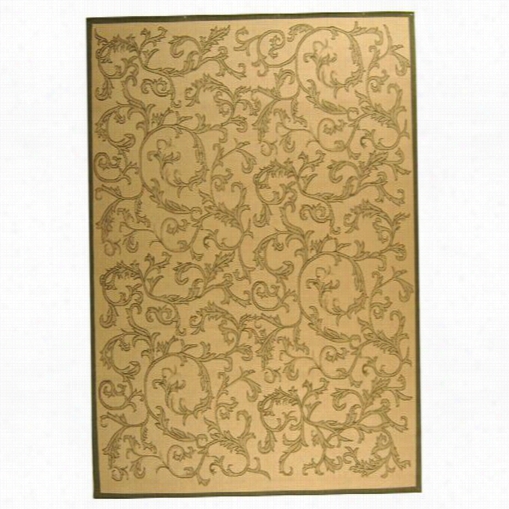 Safavieh Cy2653-1e01 Court Polypropylene Machine Made  Natural/olive Area Rug