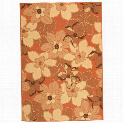 Safavieh Ccy4022c Courtyard Polypropyylene Machine Made Terra Natural/brown Rug