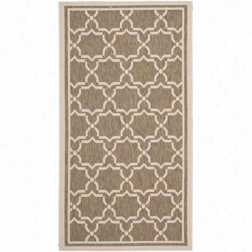 Safavieh Cy6916-242 Court Polypropylene  Machine Amde Brown/bone Area Rug