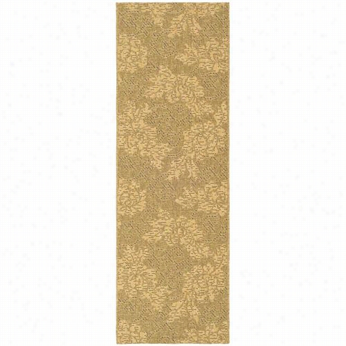 Safavieh  Cy6957-49 Courtyard Polypropylene Machine Made Gold/natural Area Rug