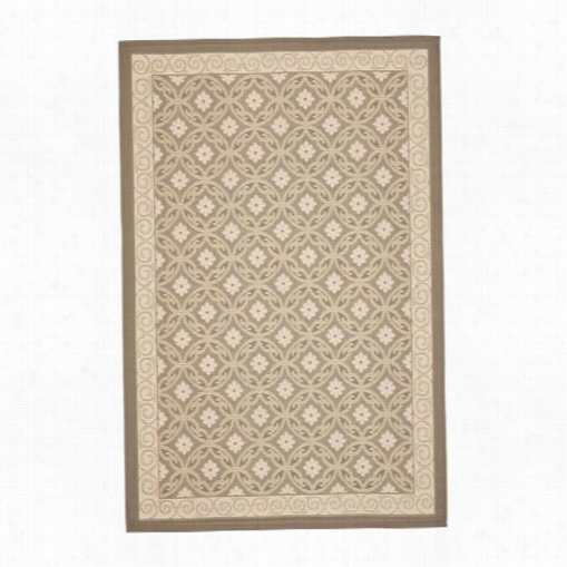 Safavieh Cy7810-97a21 Courtyaard Polypropylene Machine Made Beige/beigea Rea Rug