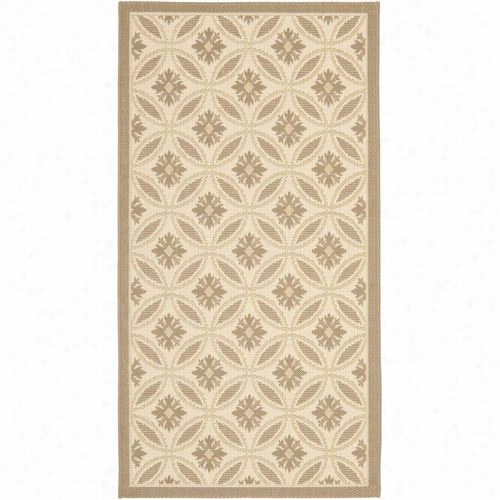 Safavieh Cy7844-79a21 Coufrard Polypropylene Machine Made Beige/dark Beig Area Rug