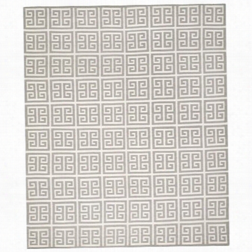 Safavieh Dhu626b Dhurries Wool Flatweave Grey/ivory Superficial Contents Rug