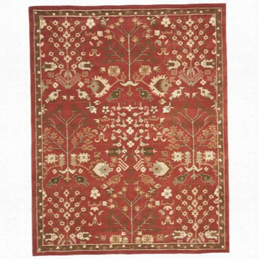 Safavieh Hg421a Heritage Wool Hand Tufted Red/green Rug