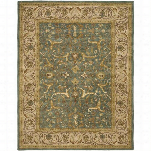 Safavieh Hg915a Heritage Wool Hand Tufed Blue/beige Rug