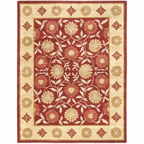 Sfaavieh Hg970a Heritage Wool Hand Tufted Red/beige Rug