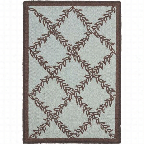 Safavieh Hk230j Chelsea Wool Hand Hooked Blue/brown Rug