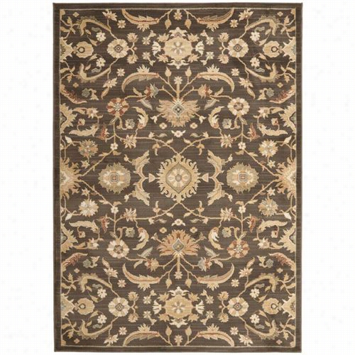 Saf Avieh Hlm1671-2520 Heirloom Polypropylene Mahcine Made Brown/gold Rug