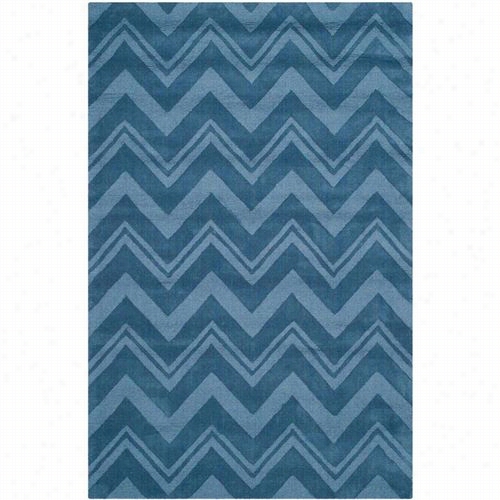 Safavieh Im398d Impressions Wool Hand Looemd Blue Rug