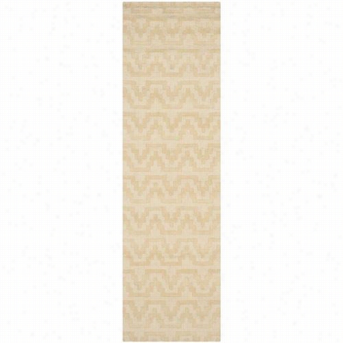 Safavieh Imr5001a Isaac Mizrahi Woil Pile Hand Tufted Bsige/camel Rug