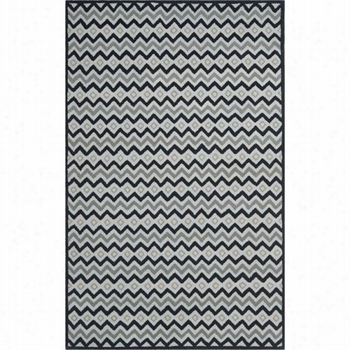 Safavieh Imr504a Isaac Mizrahi Wool Pile Hand Tufted Grey/black Rug