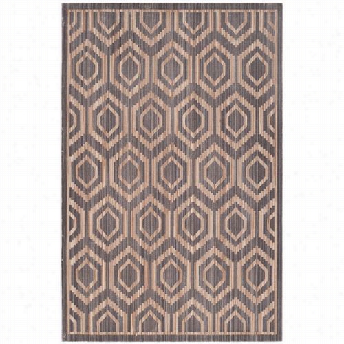 Safavieh Inf589r Infinity Polyesteer  Power Loomed Grey/beige Rug