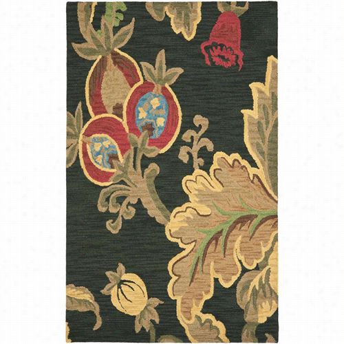 Safavieh Jar324a Jardin Wool Handt Uf Ted Black/multi Area Rug