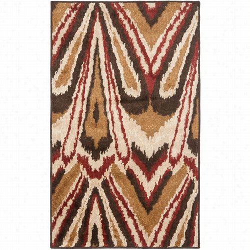 S Afavieh Kas114b Kasshmir Wool Power Loomed Camelmulti Rug