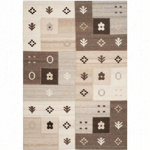 Safavieh Kny832a Kenya Wool/cotton Hand Woven Natural Rug