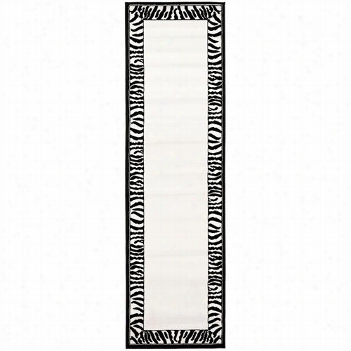 Safavieh Lnh227a Lyndhurst Pollypropylene Machine Made Wwhite/black Area Rug