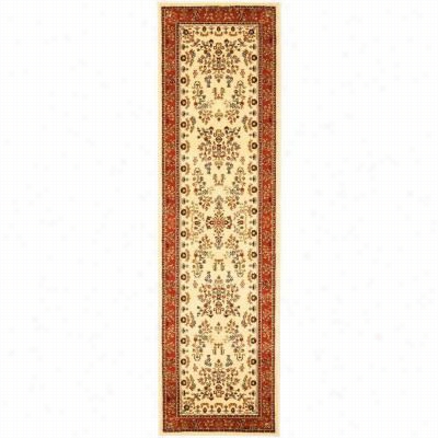 Safavieh Lnh331r Lyndh Urst Polypropylene Machine Made Ivory/ruat Area Rug