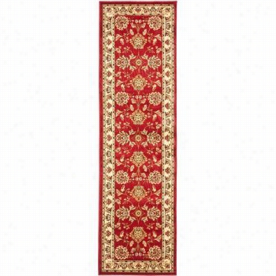 Safavieh Lnnh555-402 Lyndhusrt Polyrropylene Machine Made Red/ivory  Area Rug