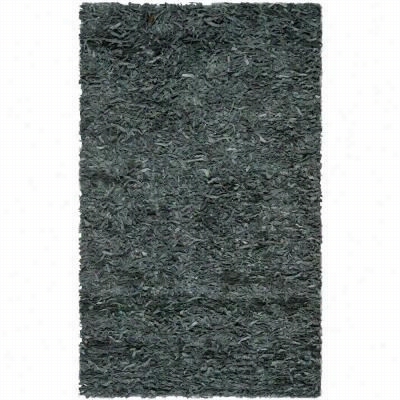 Safavieh Lsg511n  Leather Shag Leather Hand Kknotted Grey Area Rug