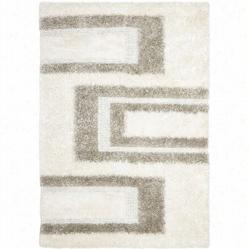 Safavieh Man522a Manhattan Wool Ahnd Woven White/grey Arae Rug