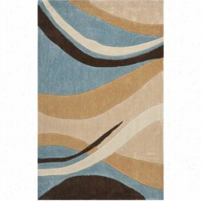 Safavieh Mda617a Modern Art Polyester Palm Tuf Ted Blue/brown Area Rug