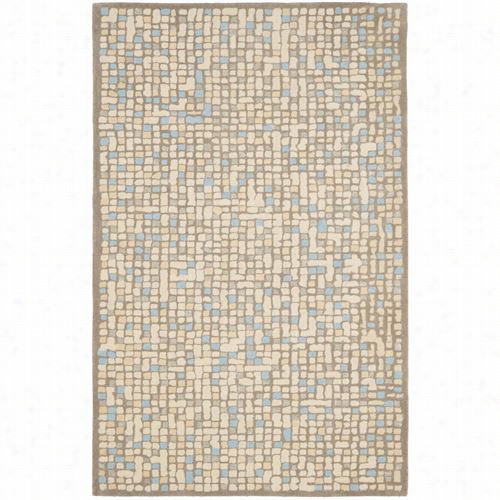 Safavieh Msr3623c Martha Stewart Wool Hand Tuffted Hickory / Beige Area Rug