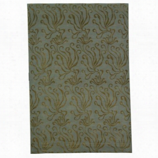 Safavieh Msr5424b Martha Stewart Silk And Wool Laborer Knotted Sea Glas Srug