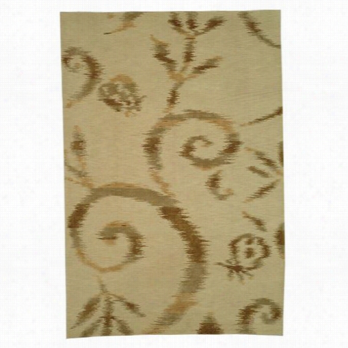 Safavieh  Msr5435bb  Martha Steawrt Silk And Wooll Hand Knotted Raw Umber Rug