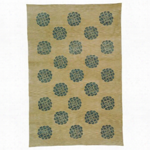 Safavieh Msr5634b Martha Stewart Silk And Woolhand Knotted Aqua/marine Rug