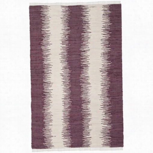 Safavieh Mtk751d Montauk Cotton Hand Woven Purple Rug