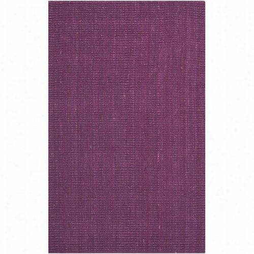 Safavieh Nf447b Natural Fiber Jute Power Loomed Purple Area Rug