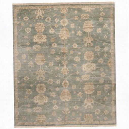 Safavieh Oosh751b Oushak Wool Hand Knotted Blue/ivory Area Rug
