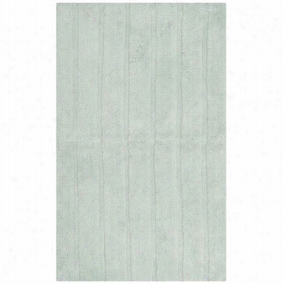 Safvieh Pmb720a Plush Master Bath Cotton Hand Woven Aqua Area Rug