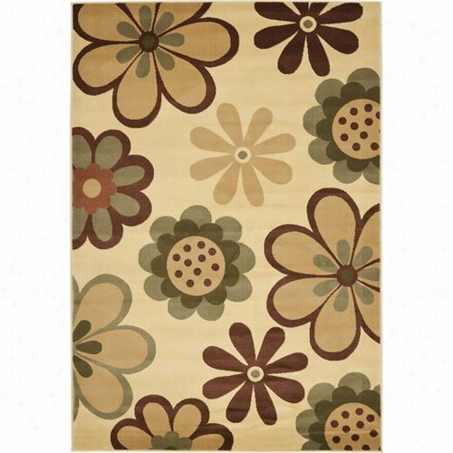 Safavieh Prl4812b Porcello Polypropylene Machine Made Ivoryy/rust Rug