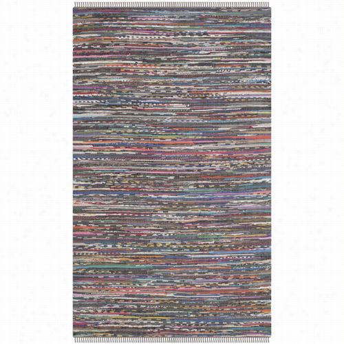 Safavieh Rar121e  Rag Rug Collection Cotton Pile Hand Woven Rust/multi Rug