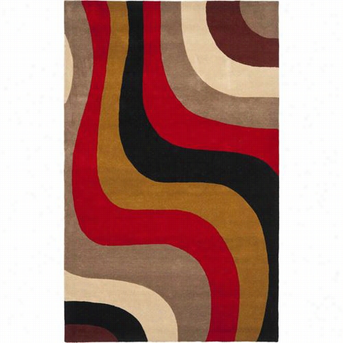 Safavieh Rd151b Rodeo  Drive Wool Hand Tufted Red/multi Rug