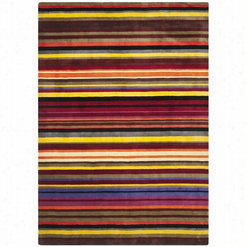 Safavieh Rd312c Rodeo  Drive Wool Hand Tufted Red /multi Rug