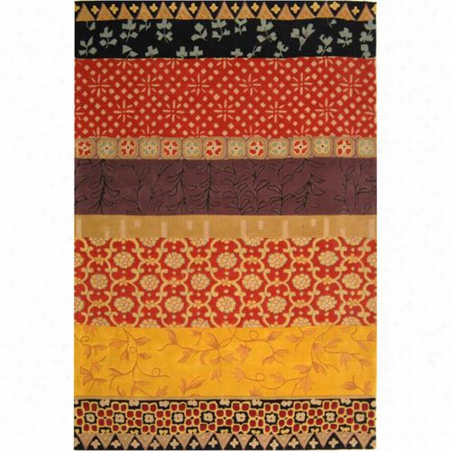 Safaviwh Rd622k Rodeo Drrive Wool Hand Tufted Rust/gold Rug