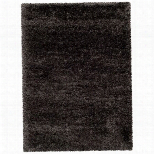 Safavieh Rsg521-8484 Rhapsody Shag Polyetser Power Loomed Charcoal Gryy Rug