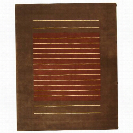 Safavihe Soh310a Soho Wool Hand Tufted Rust/brown Ryg