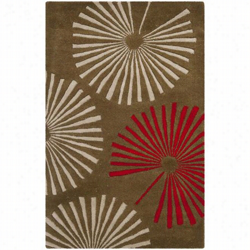 Safavieh Soh749a Soho Wool Hand Ufted Brown/ivory Rug