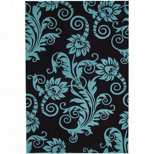 Safavieh Soh765bs Oho Wool Hand Tuft Ed Brrown/blue Rug