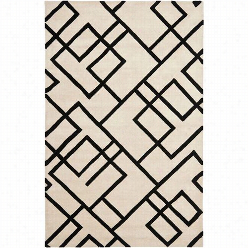 Safaviehs Oh790a  Soho Wool Hand Tufted Beige/black Rug